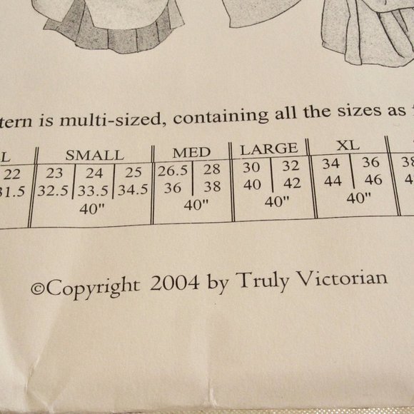 Truly Victorian 1880 Hermione Overskirt Pattern TV326 West Reenactment Costume - Picture 3 of 6